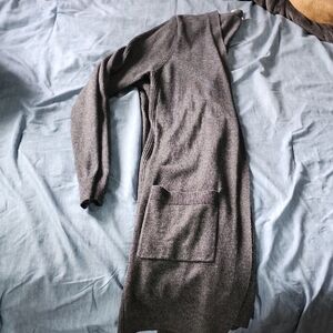 Matty M Charcoal Cardigan with Pocket NEVER WORN!